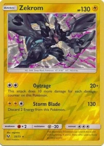 Pokemon Shining Legends Zekrom Rare Reverse Holo 35/73 - Picture 1 of 1