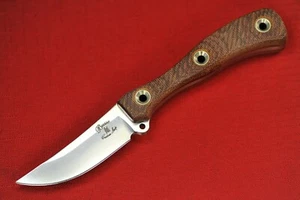 Busse Combat Trail Scalpel .17" Deep Hollow Ground Satin, Textured Maroon Canvas - Picture 1 of 12