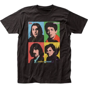 Velvet Underground Pop Art 1 T Shirt Mens Licensed Rock N Roll Retro Tee Black - Picture 1 of 2