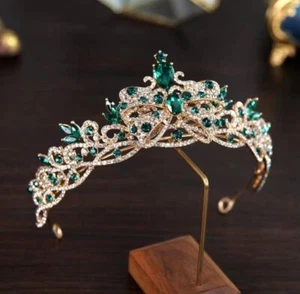 Crystal Queen Crown for Women Rhinestone Wedding Tiara Headbands Princess Crowns - Picture 1 of 2