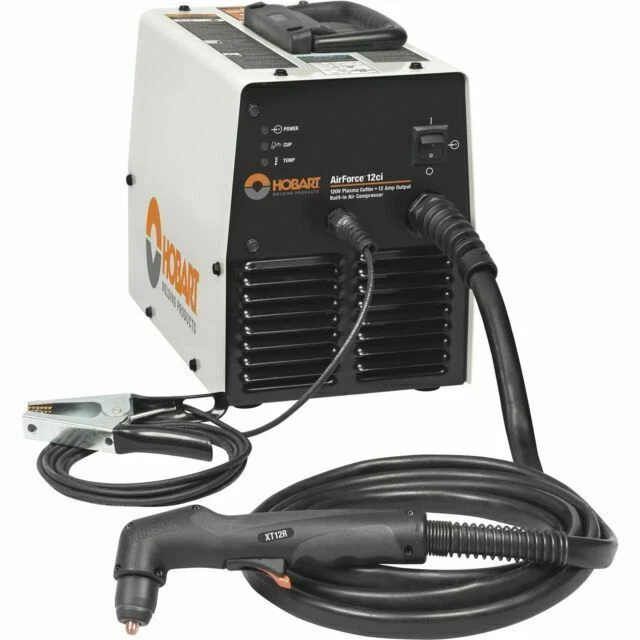 Hobart AirForce 12ci Plasma Cutter with Built-in Air Compressor 120V - White