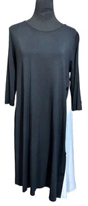 Comfy USA Kleid schwarz weiß 3/4-Ärmel dehnbar M - Bild 1 von 7
