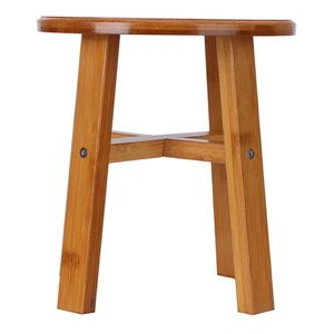 S Round Multipurpose Small Bamboo Stool Low Stool Children Bench For Home Li HOT - Picture 1 of 12
