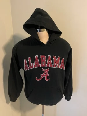 VTG Alabama Crimson Tide Hoodie Sweatshirt Mens Medium Black Pullover LongSleeve - Image 1 of 4