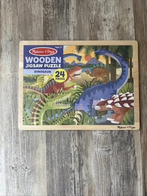 NUEVO Rompecabezas de madera Melissa & Doug 24 piezas nuevo comienzo dinosaurios sellado Foto 1 de 3