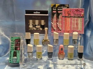LOT OF OVER 15 ASSORTED NAIL PRODUCTS - NAIL POLISH AND NAIL WRAPS - LOT #1 - Picture 1 of 15