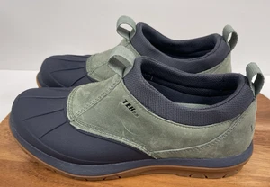 L.L. Bean Women’s Size 7.5 M Storm Chaser 5 Low Rain Duck Boots Gray Navy - Picture 1 of 14