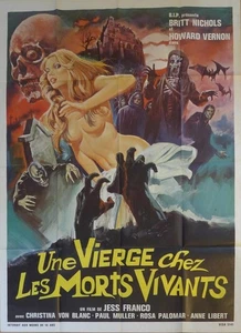 UNA VIRGEN ENTRE LOS MUERTOS VIVIENTES - JESS FRANCO - RARO PÓSTER ORIGINAL DE PELÍCULA - Imagen 1 de 1