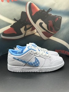 Size 10 - Nike Nicole Hause x Dunk Pro SB Low White University Blue - Picture 1 of 8