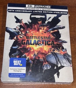 Battlestar Galactica 45th Anniversary Limited Edition Steelbook 4k UHD + Blu-Ray - Picture 1 of 2