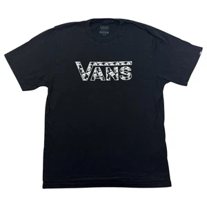 Vans T Shirt XL Women's Black Cotton Casual Skater Skate Graphic Skulls Tee - Picture 1 of 8