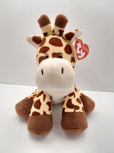 Juguete de peluche suave Ty Pluffies TIPTOP the Giraffe 9,5" 2017 - Imagen 1 de 10