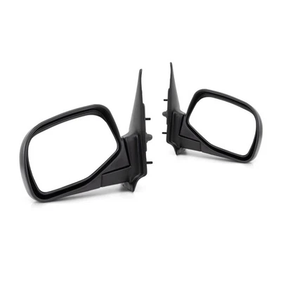 Par de espejos retrovisores manuales para Mazda B2500 1998 pasajero y conductor sin calefacción negro Foto 1 de 4