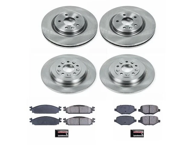 Front and Rear Brake Pad and Rotor Kit For 2010 Lincoln MKT GT485YN Foto 1 de 1