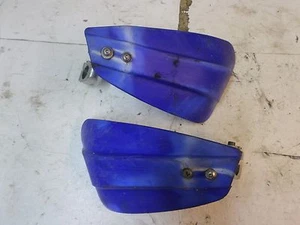 YAMAHA YZ250 01 LEFT & RIGHT HAND GUARDS WITH BRACKETS BUSH PROTECTORS USED 622 - Picture 1 of 4