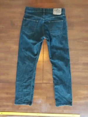 Signature Levi Strauss Jeans Mens 30x32 Blue Straight Leg Slim Fit Dark Denim - Image 1 of 4