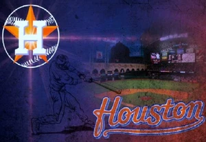 "Imán fotográfico de béisbol Houston Astros @ 3"x5" - Imagen 1 de 3
