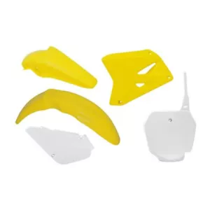 Kit de plásticos Suzuki RM 85 2000-2021 Rtech Racetech - amarillo/blanco 75-K118 - Imagen 1 de 2