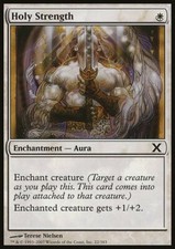 Magic the Gathering MTG Holy Strength (22) Tenth Edition   NM