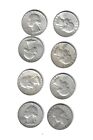 (8) 1964 Washington Quarters ($2.00 Face Value) 90% Silver Coins