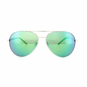 Police Legend 2 S 8746 589G Silver w/Green Mirrored Sunglasses - Picture 1 of 1