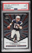 2002 Pacific Adrenaline Power Surge Tom Brady #6 PSA 9 MINT