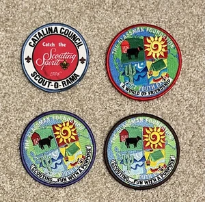 Boy Scout Catalina Council Lot Of 4 Different Scoutorama / Expo Patches Arizona - Picture 1 of 1