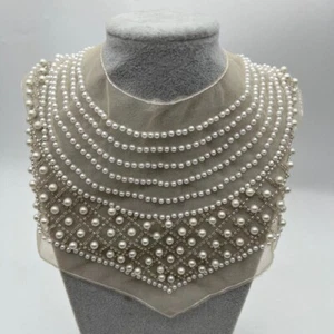 Paillettes Perline Ricamate Applique Strass Patch Cucito Fai da Te Artigianato Matrimonio Chic - Foto 1 di 33