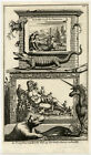 Antique Print-HIPPOPOTAMUS-CROCODILE-UNICORN-CORNUCOPIA-NARWHAL-Goeree-1690