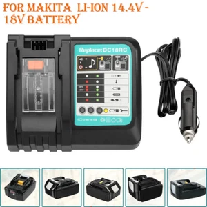 Battery Charger Car Cigarette Lighter Plug For Makita DC18RC Li-ion 14.4V - 18V - Picture 1 of 10