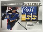 2021-22 Upper Deck SP Game Used Colton Parayko #34 Embroidered in History Patch
