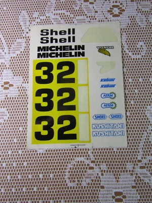 734X Vintage Board Decal Shell Michelin afam 10 CM 13.5 CM - Image 1 of 2