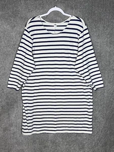 Old Navy Dress Womens Size XXL Blue Striped Long Sleeve Heavy Knit Nautical - Picture 1 of 7