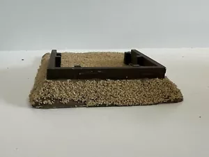 1/87 scale custom wooden artillery emplacement w/ desert sand base used HO scale - Picture 1 of 5