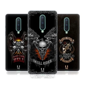 HEAD CASE DESIGNS SKULL BIKERS SOFT GEL CASE FOR GOOGLE ONEPLUS PHONES - Picture 1 of 10