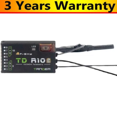 FrSky TD R10 2.4G/900MHz Dual Frequency Receiver Low Latency 10CH PWM/SBUS/FBUS - Bild 1 von 3