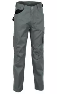 Pantaloni pantalone da lavoro multitasche COFRA Drill colore grigio - Foto 1 di 1