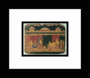 HINDU ART - Custom Framed 'The Marriage of Krishna' Art Print - Picture 1 of 1