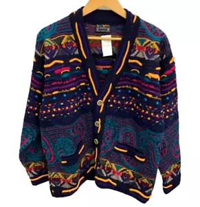 COOGI Knitted Cardigan Long Sleeve 3D Knit Size SS Made in Australia - Picture 1 of 4