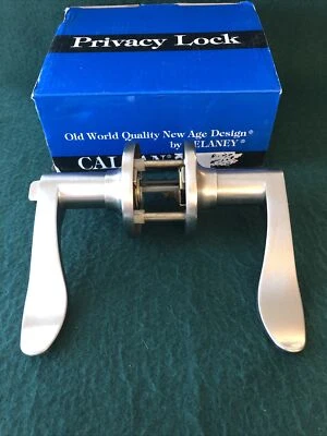 Juego de palancas de puerta de privacidad Callan 502T-BN Bennett, níquel satinado, reversible, nuevo Foto 1 de 4