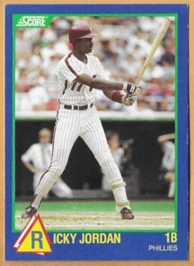 RICKY JORDAN PHILADELPHIA PHILLIES - RISING STAR #RS88 - PUNTUACIÓN 1989 - Imagen 1 de 2