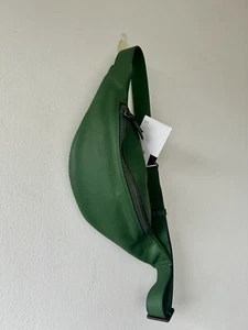 Zara Limited Edition Green Leather Belt Bag. Bumbag - Picture 1 of 3