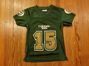 Colorado State Rams NCAA Green Football ProEdge Jersey Boy's Size XS (4/5) - Picture 1 of 3