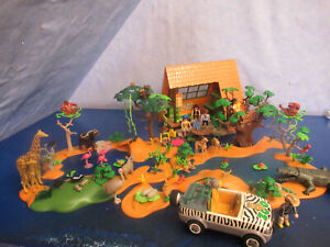 2 x 4827  Wasserstelle Auto Safari Camp Gebäude v Tiere Figuren  Playmobil 2709