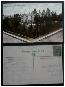 1903 Canada Postcard-General Hospital, Toronto ties 2c stamp - Picture 1 of 3