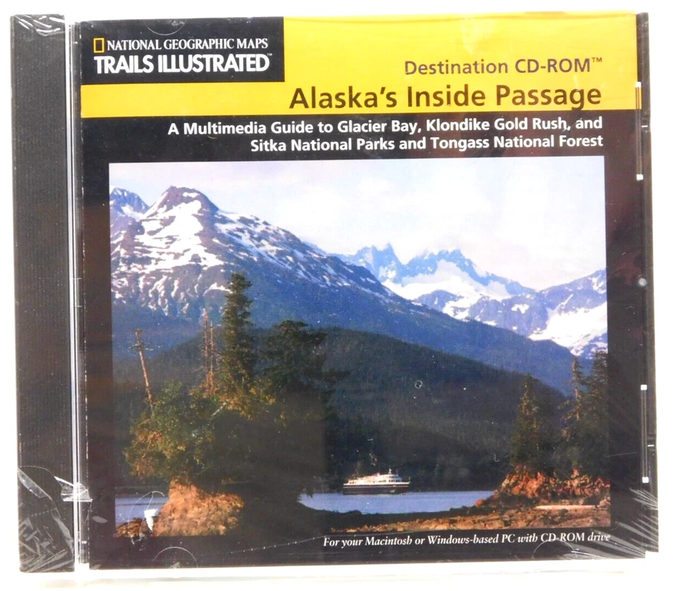 CD Rom Alaskas Inside Passage National Geographic Trails Illustrated Cruising - Image 1 of 2