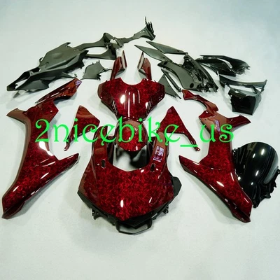 Injection Red Forged Carbon Fiber Fairing Kit For Yamaha YZF R1 R1M 2015-2019 18 Foto 1 de 4