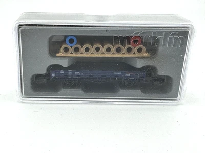 VINTAGE MÄRKLIN MAGAZIN 80816 Z SCALE MINI-CLUB FLATCAR CABLE REELS 2000 WAGON - Image 1 of 3