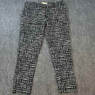 Michael Michael Kors Women’s Pants Size 10 Black White Abstract Print Slim Ankle - Image 1 of 4