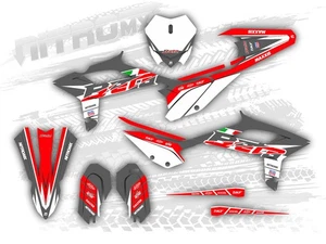 Grafik Set passend Beta RX 300 450 2020 2021 2022 Motocross Dekor Aufkleber - Bild 1 von 1